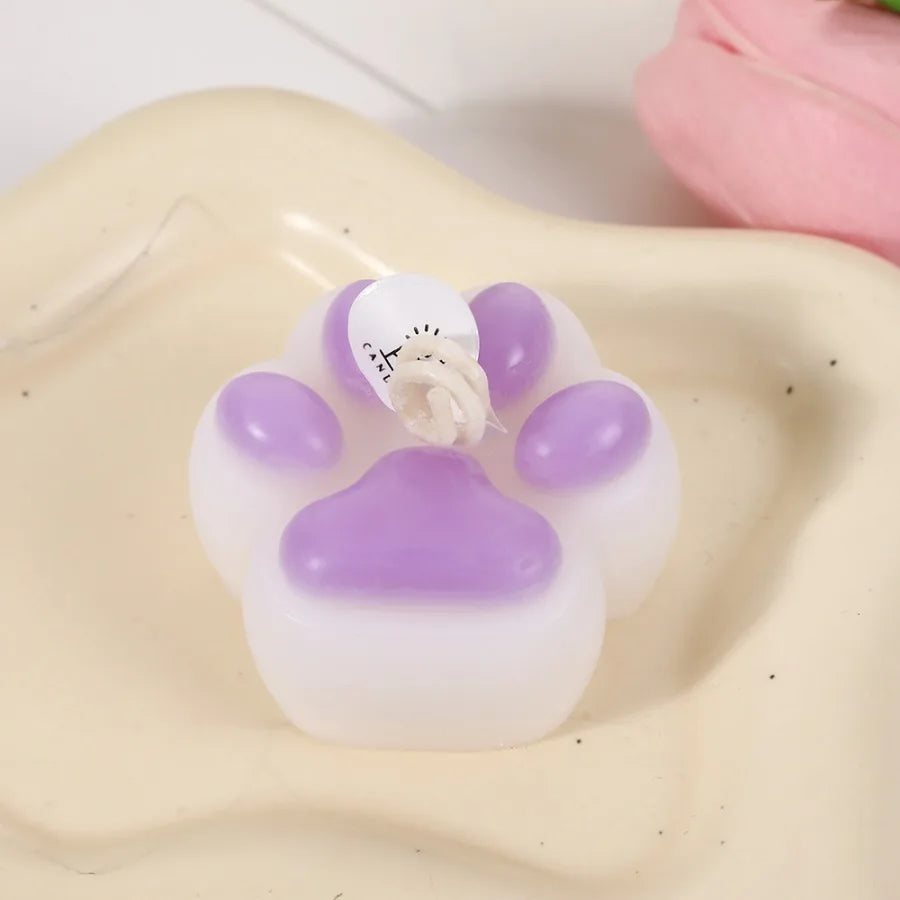 1pc/4pc Cat Paw Design Scented Candle ,For Birthday, Valentine's Day, Diy Home Decoration, party decoration, wedding souvenirs