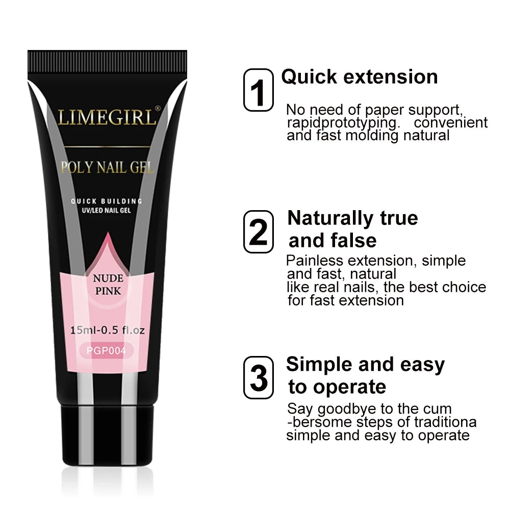 Limegirl Nail Gel Polish Kit With USB UV Lamp