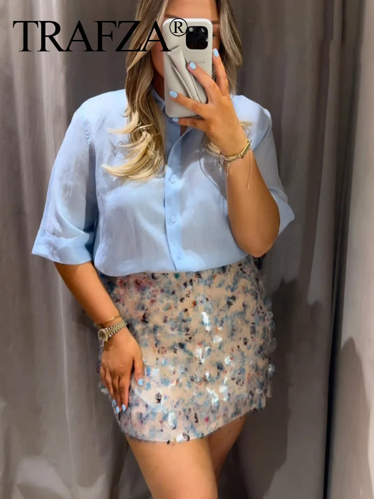 Elegant Women Mini Party Style Skirt