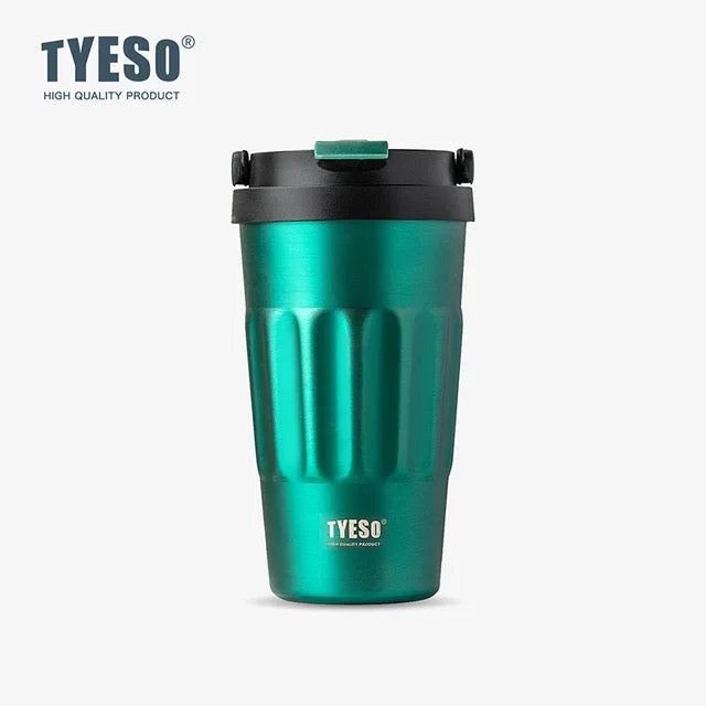 400/500ML Tyeso Vintage Coffee Mug Portable Steel Insulated Travel Cup Convenient Handheld 304 Stainless Thermos for On-the-Go