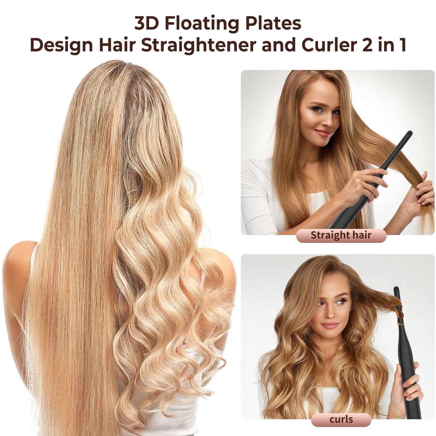 Pencil Flat Iron Fast Beard Straightening Iron