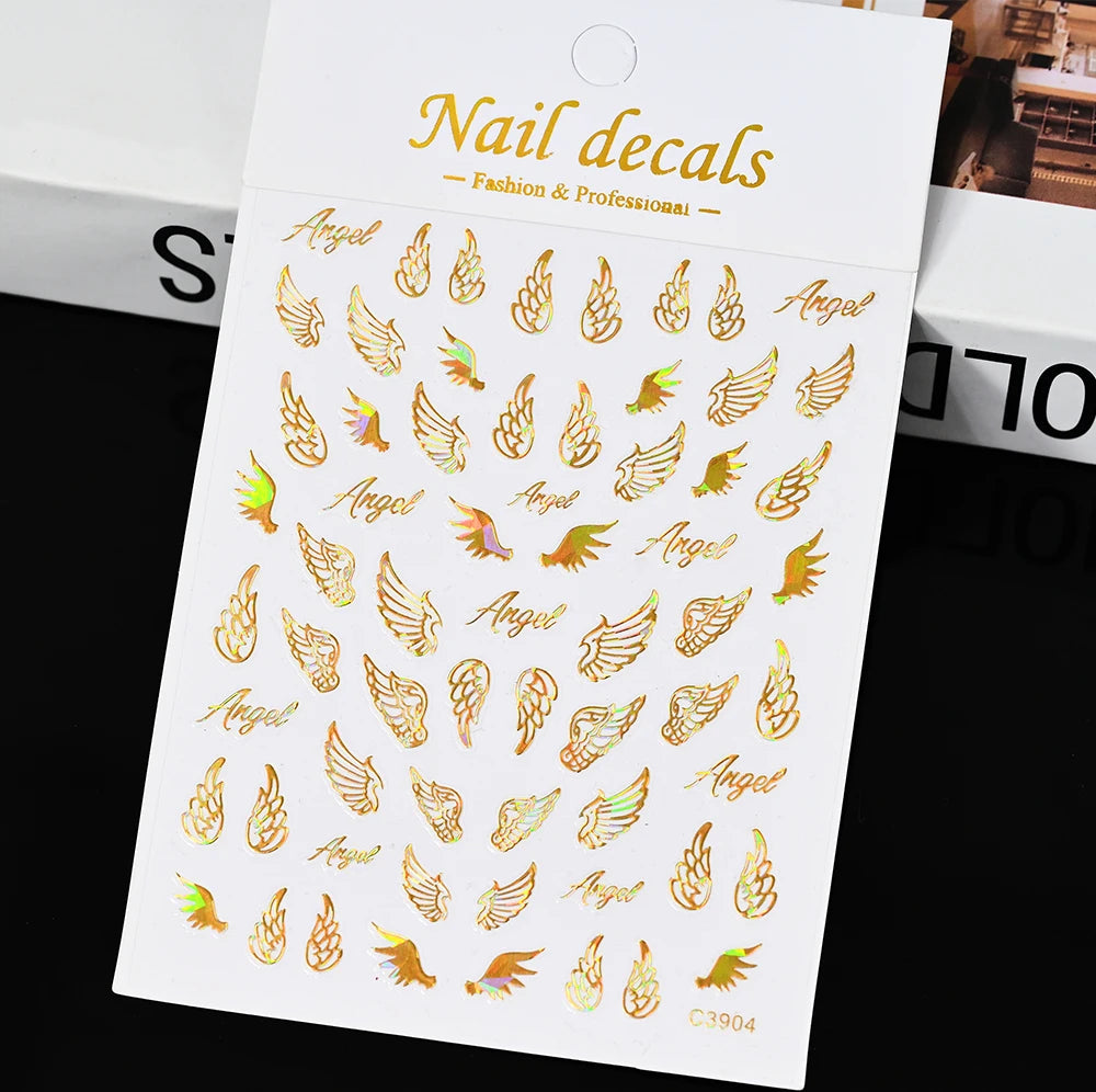 3 D Bronzing Nail Art Sticker