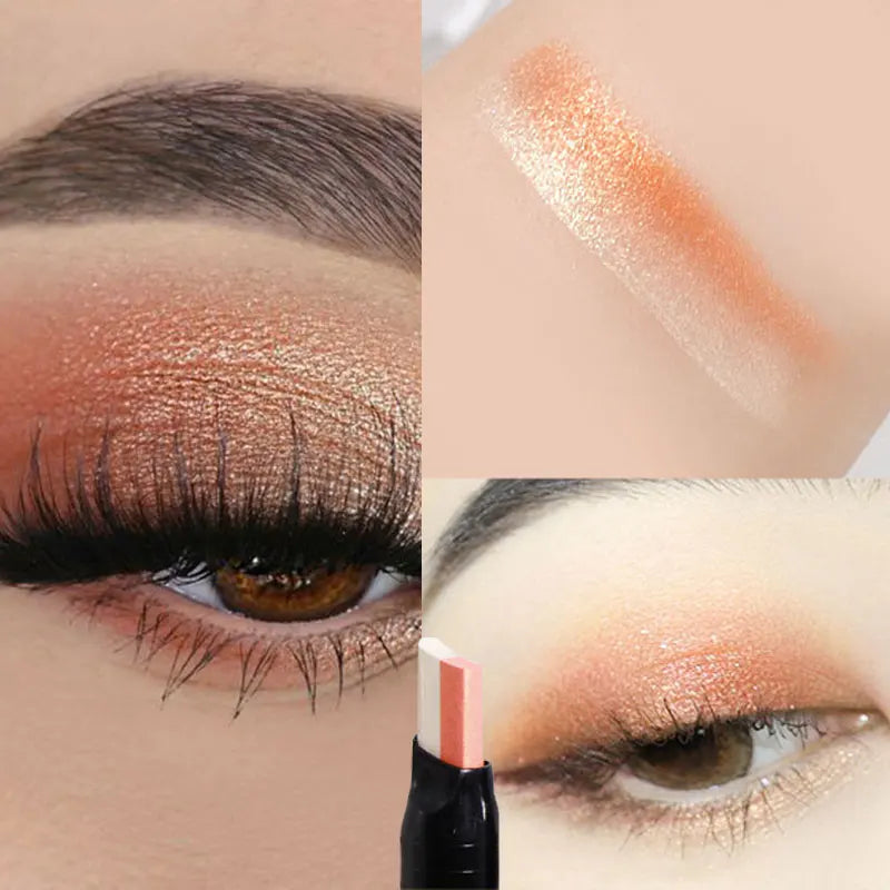 Glitter Double Color Gradient Eye shadow Stick Pencil