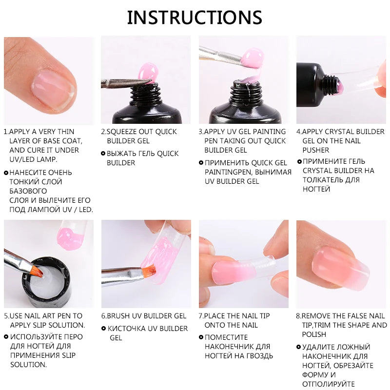 Extension Nail Gel Polish Set