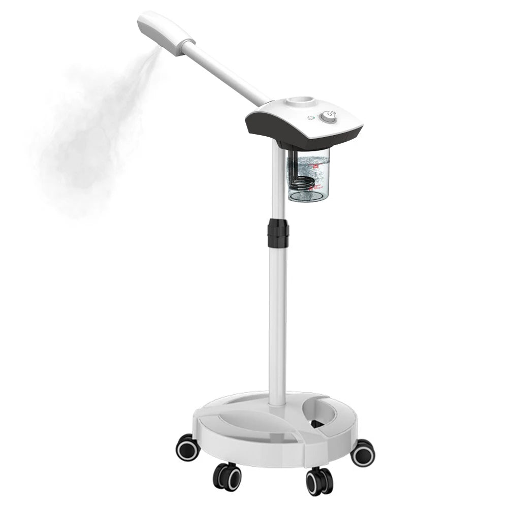 Hot Facial Steamer Warm Mist Humidifier for Face Deep Cleaning Vaporizer Sprayer Ozone Home Spa Salon Skin Care Whitening