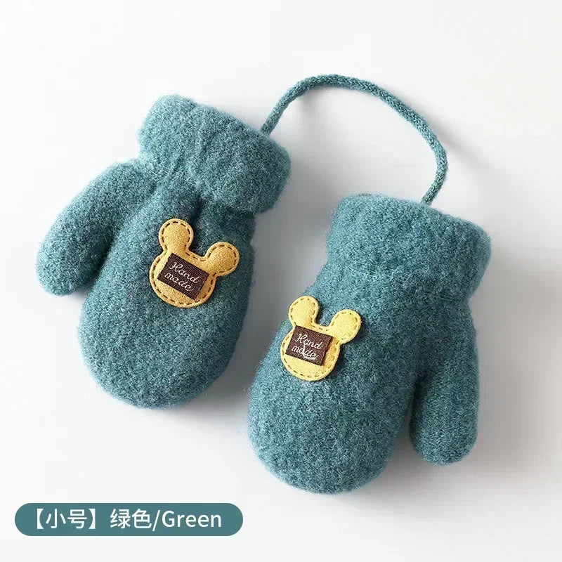 Baby Mohair Plush Thick Gloves