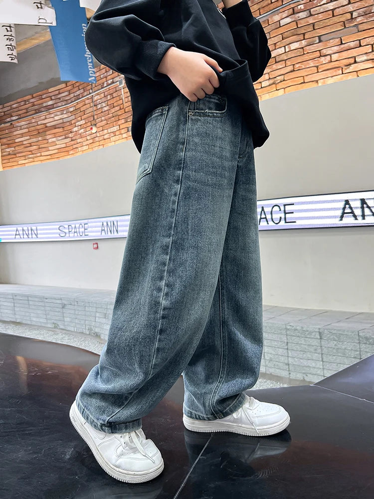 unisex fashion loose trousers jeans