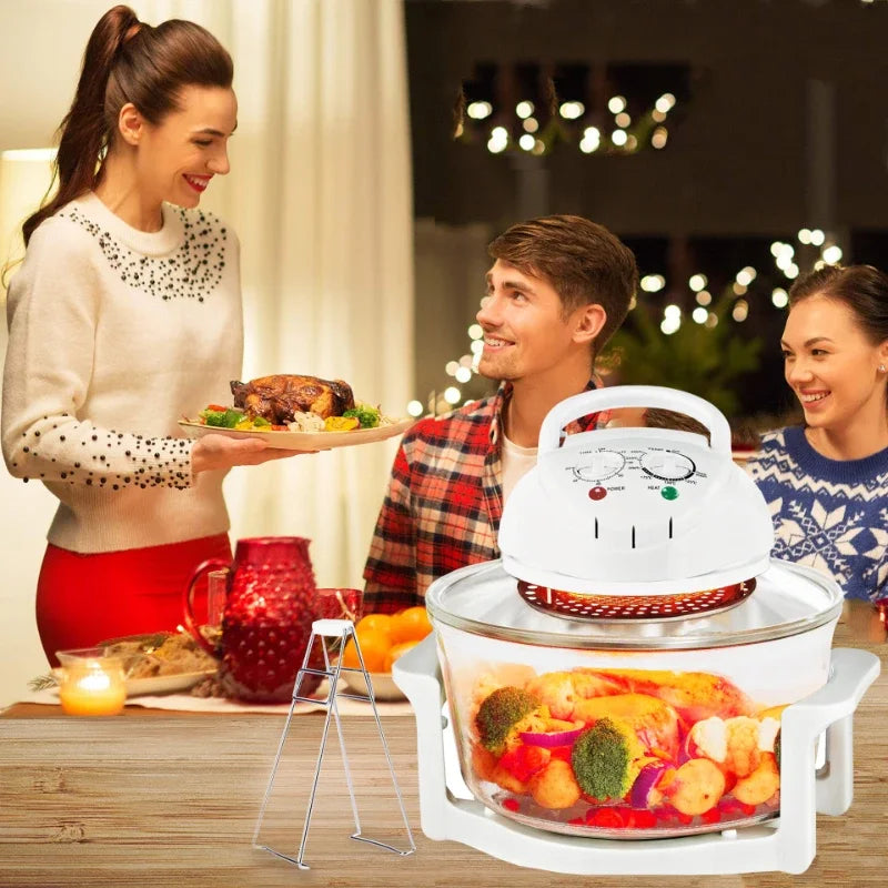12L Oil-free Air Fryer Electric Fryers Visible Household Automatic Oven Deep Fryer Multifunctional Cooker French Fries Pan 220V