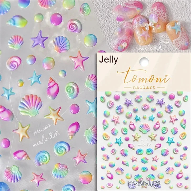 Soft Relief Decoration Nail Art Stickers