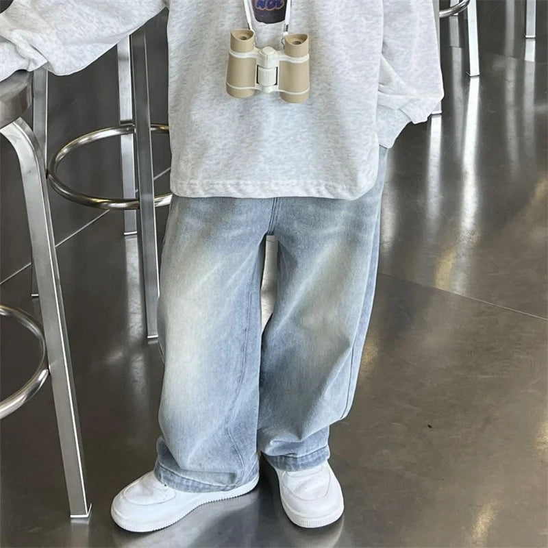 Denim Casual Loose Kids Fashion Pants
