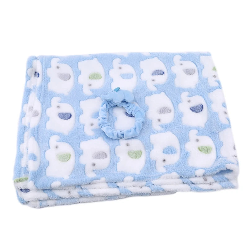 Cartoon Baby Blanket Air Conditioning Quilt Velvet Pillow