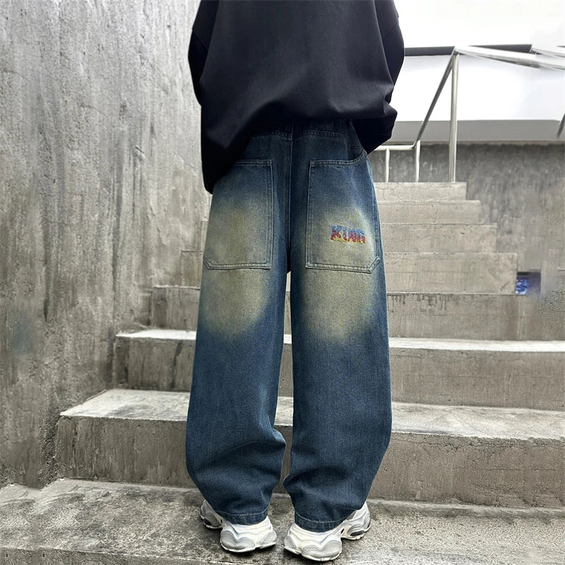 Children Vintage Baggy Denim Pants
