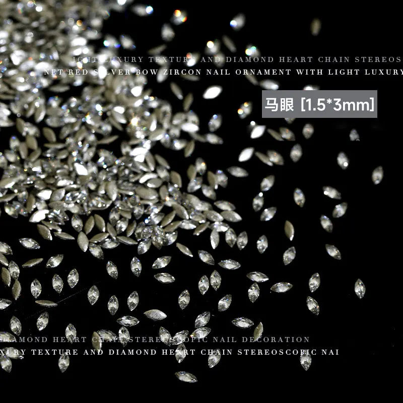 Shiny Zircon Rhinestones Nail Charms