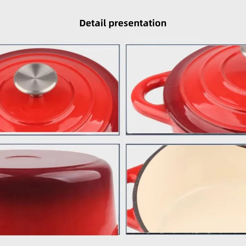 Hot Deals Iron Cast Cookware Multiple Sizes Sets Home Restaurant Enamelled Cast Iron Pot