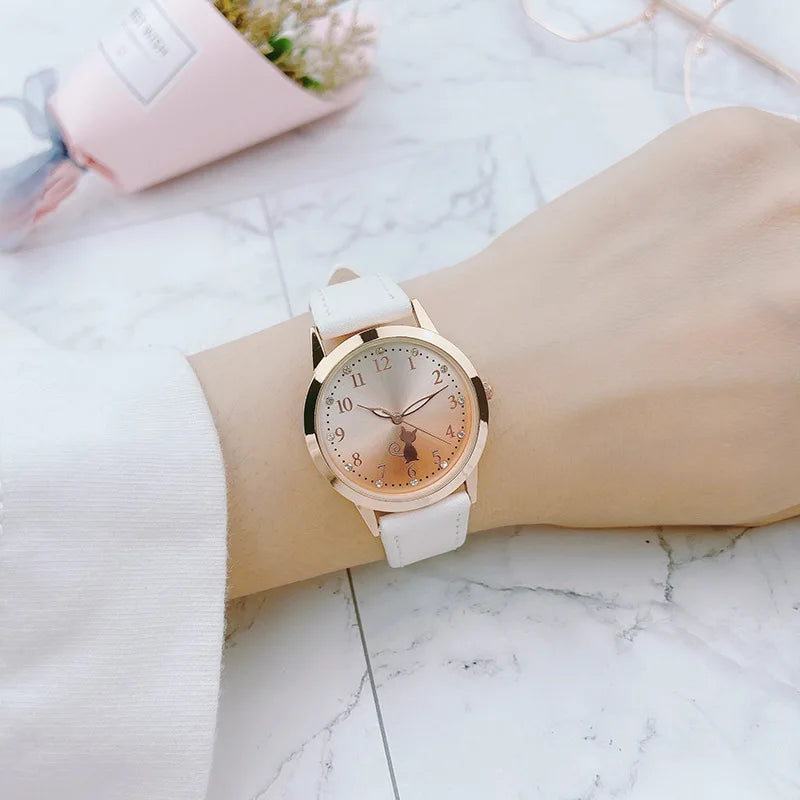 Cute Cat Waterproof Women Watch