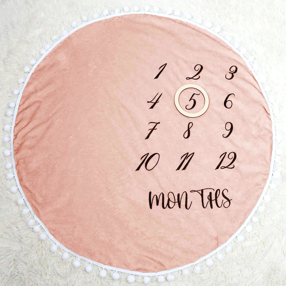 Milestone Blanket Baby First Year Calendar