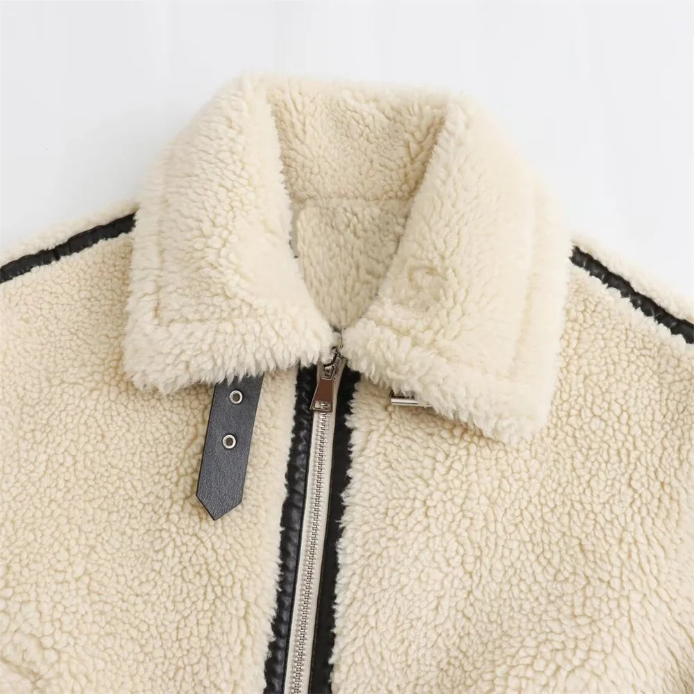 Women's Artificial Fur Effect stylish Jacket