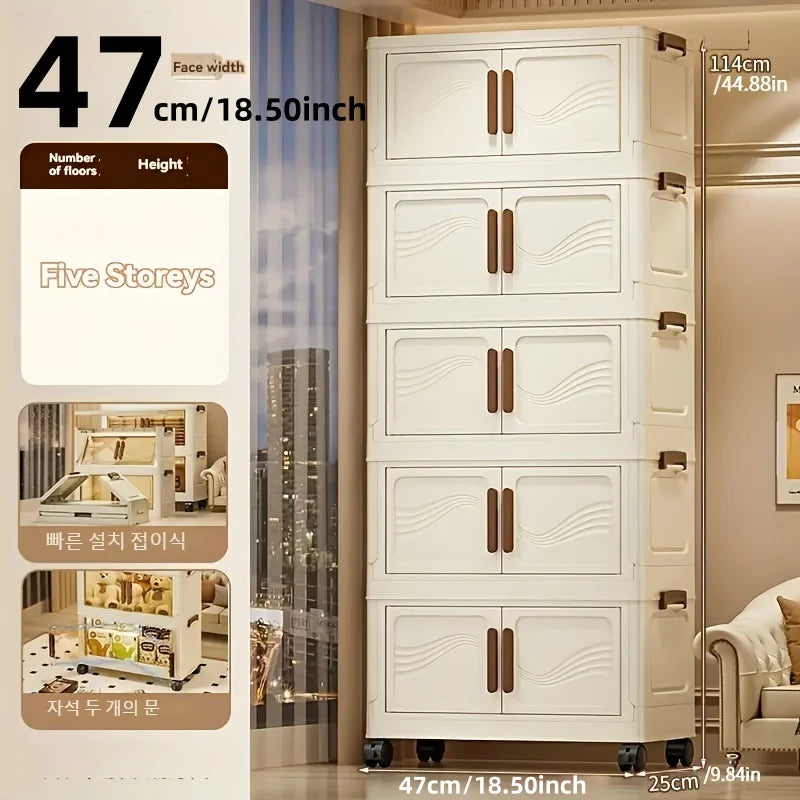 Fold-able Storage Box with Clear Door