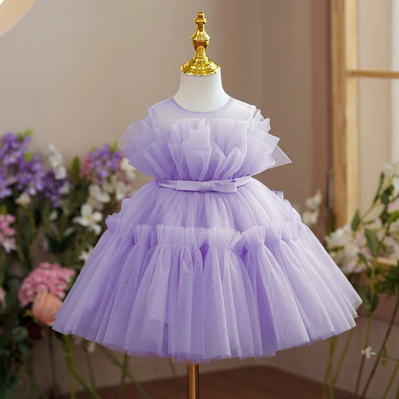 Flower Tulle Tutu Formal Dress