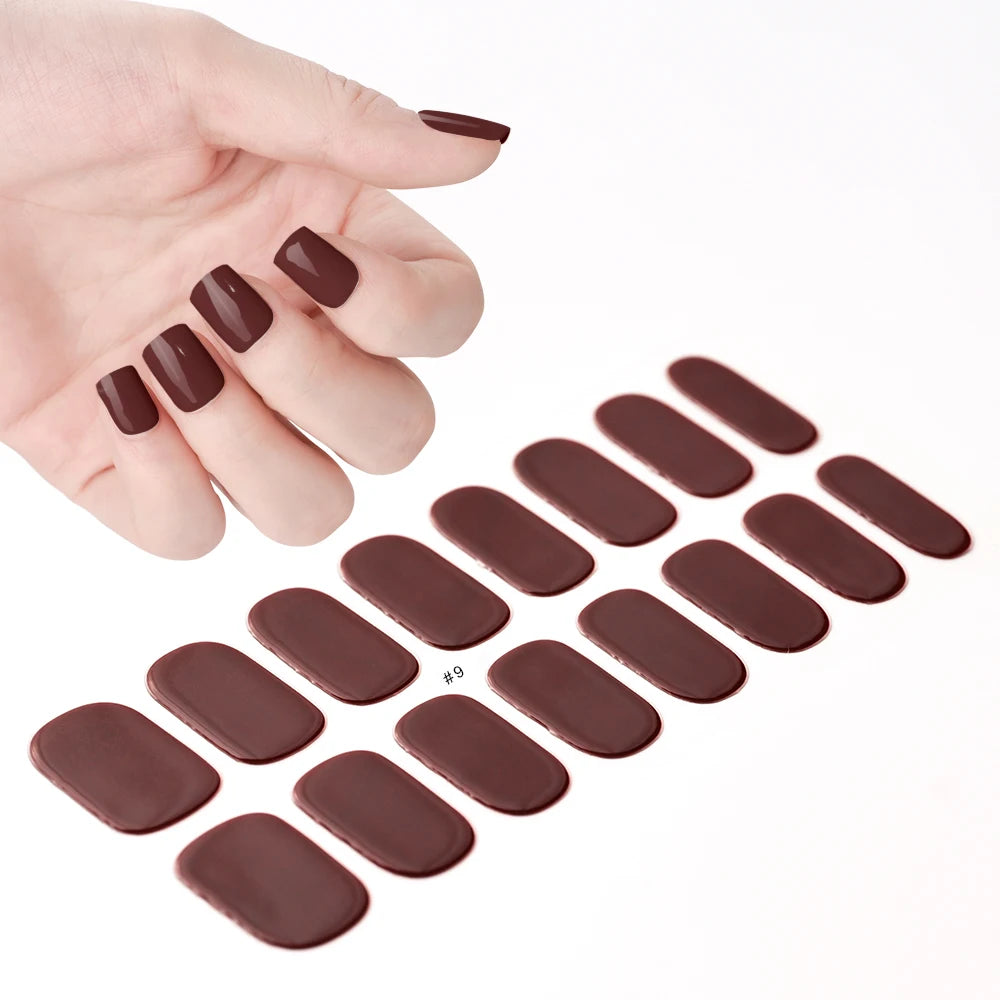 Transparent Semi Cured Gel Nail Strips