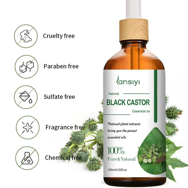 Pure Castor Oil For Hair Growth+Skin