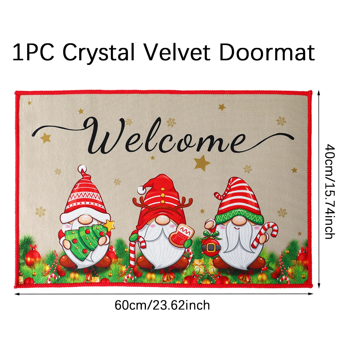 Christmas Door Mat Santa Claus