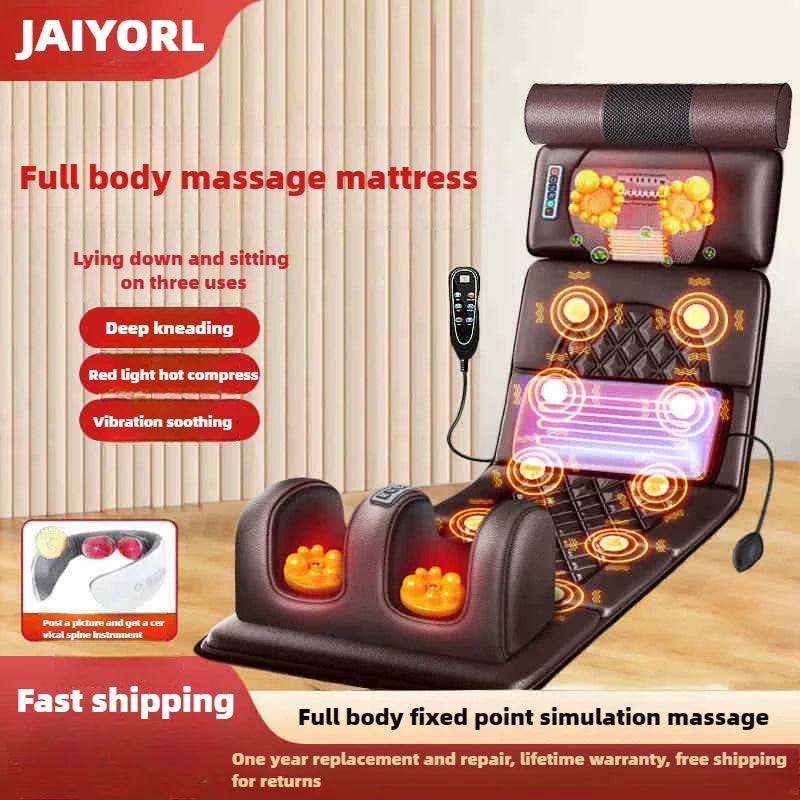 Electric Full Body Massage Mattress with Controler