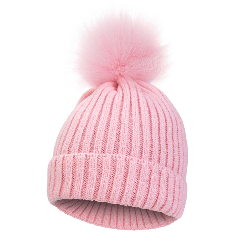 Big Pompom Cute Beanies Caps