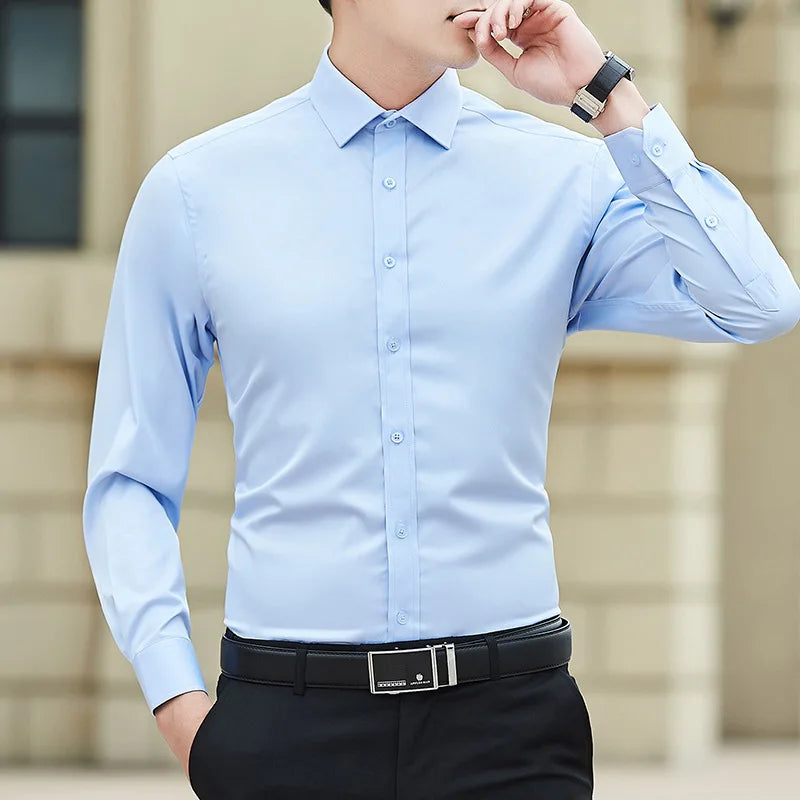 White Long Sleeve Shirt For Men