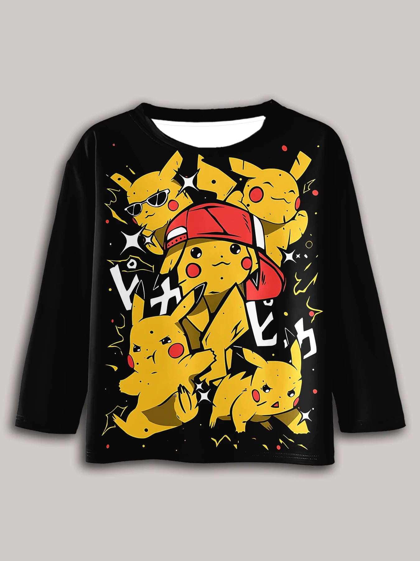 3D Print Casual Round Neck Boys and Girls Tops