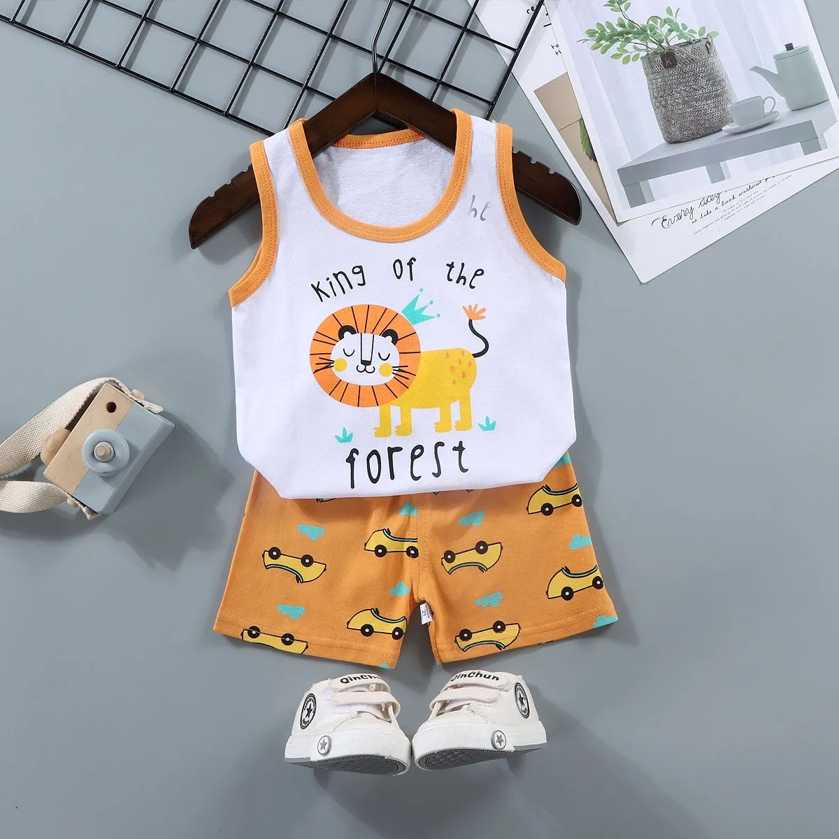 Children Sets Vest T-Shirt+Shorts