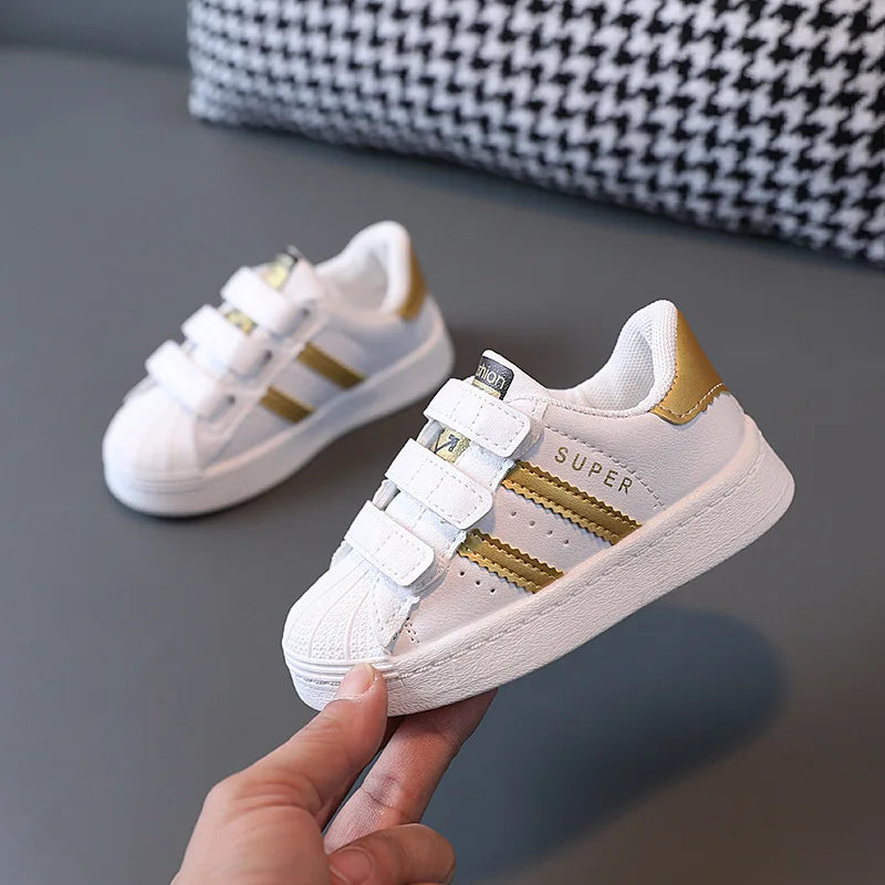 Children's Fashion Design Hook Breathable Sneakers