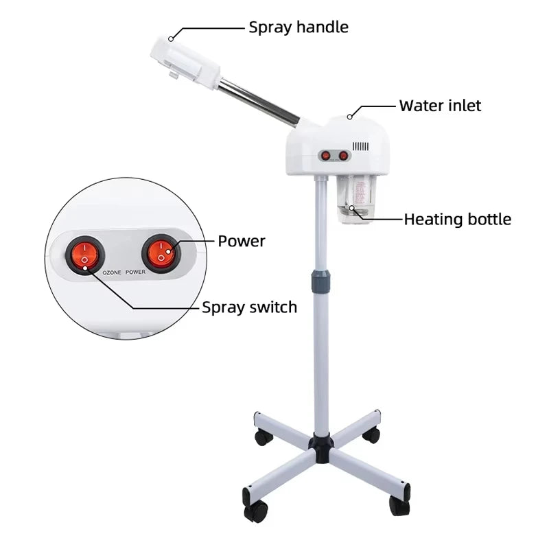 LESEN Hot Facial Steamer Warm Mist Humidifier for Face Cleaning Vaporizer Ozone Salon Home Spa Sprayer Skin Care Whitening