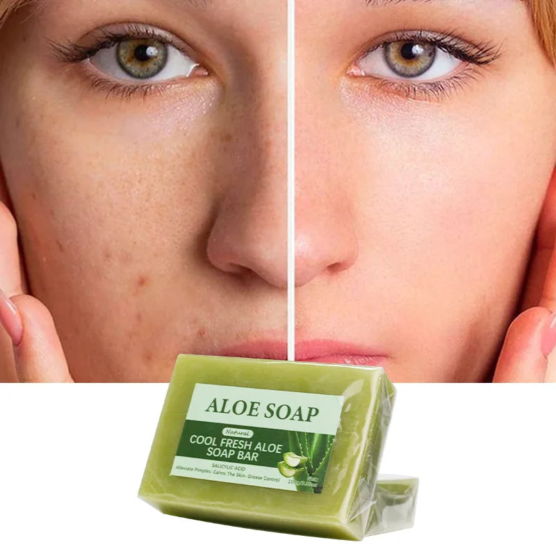 1/2/4/6 Pcs Aloe Vera Whitening Soap