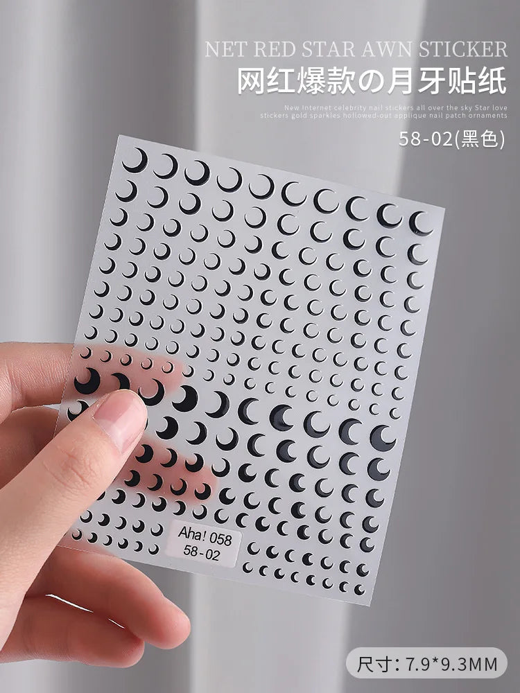 3D Star Nail Art Stickers