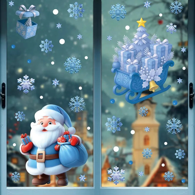 Christmas Window Stickers Snowman