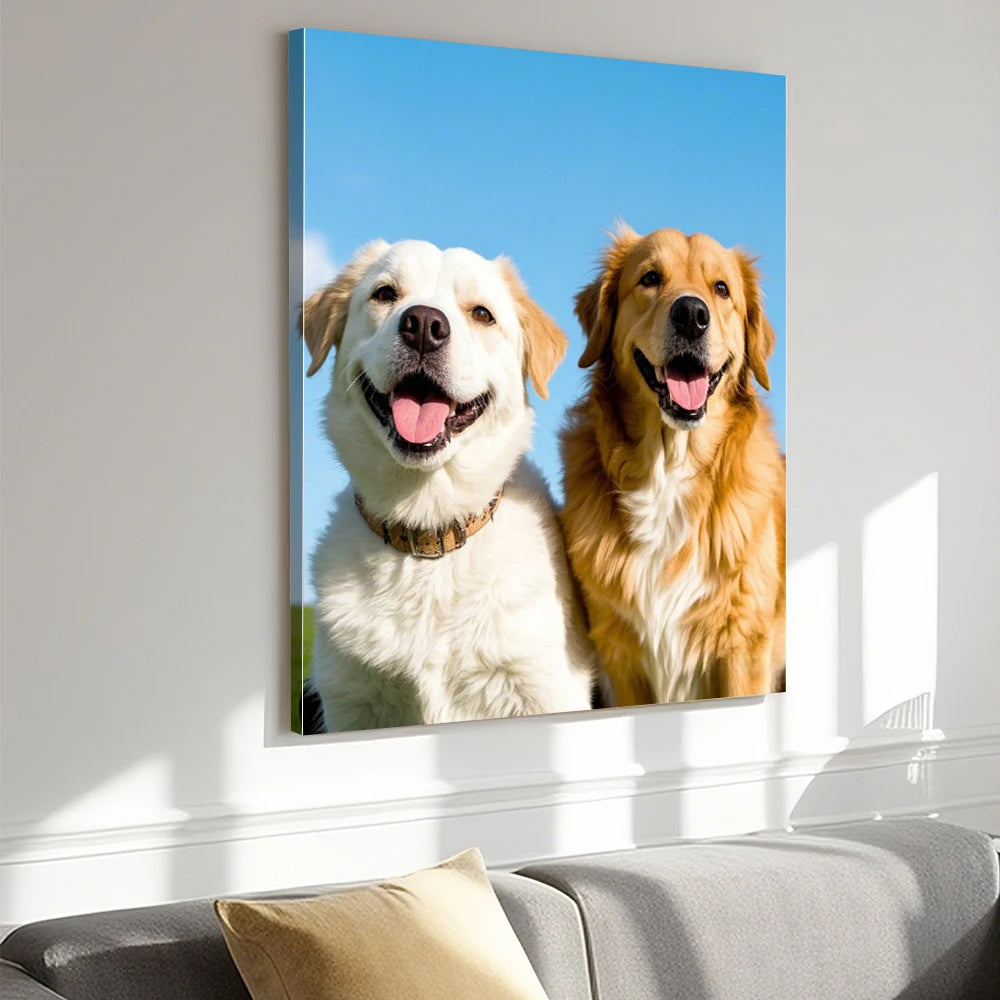 1 Pc Custom Photos with DIY Wood Frame or frameless poster,Custom Wedding Photo,idea gift,Personalized Canvas Painting