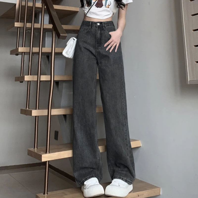 Woman Vintage Fashion Denim Trouser Jeans