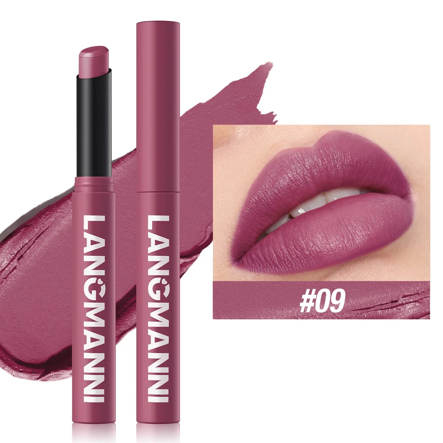 New Rotating Velvet Matte Lipstick+Pencil