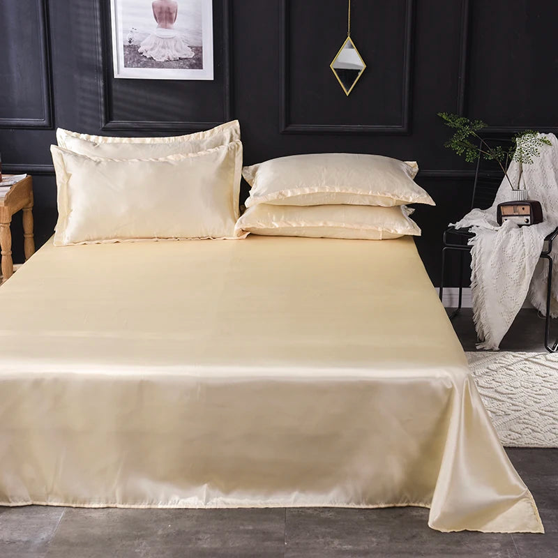 High End Satin Luxurious Bed Sheets Set