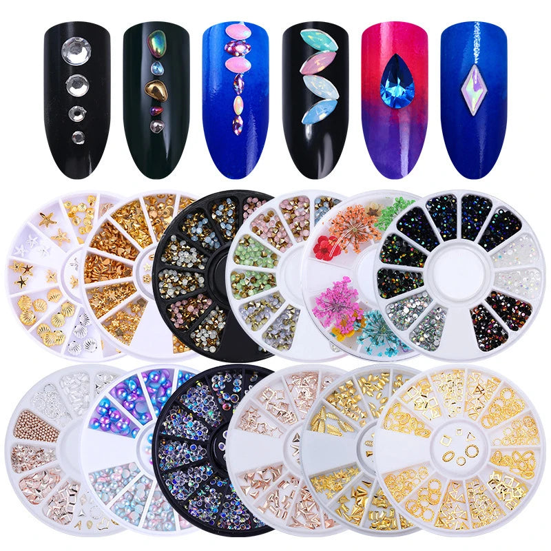 Nail art glitter rhinestone Crystal gems