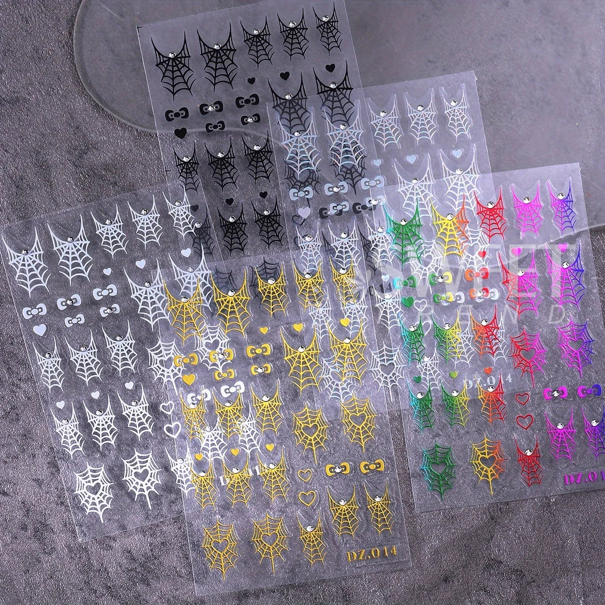 Halloween Spider Web Nail Sticker