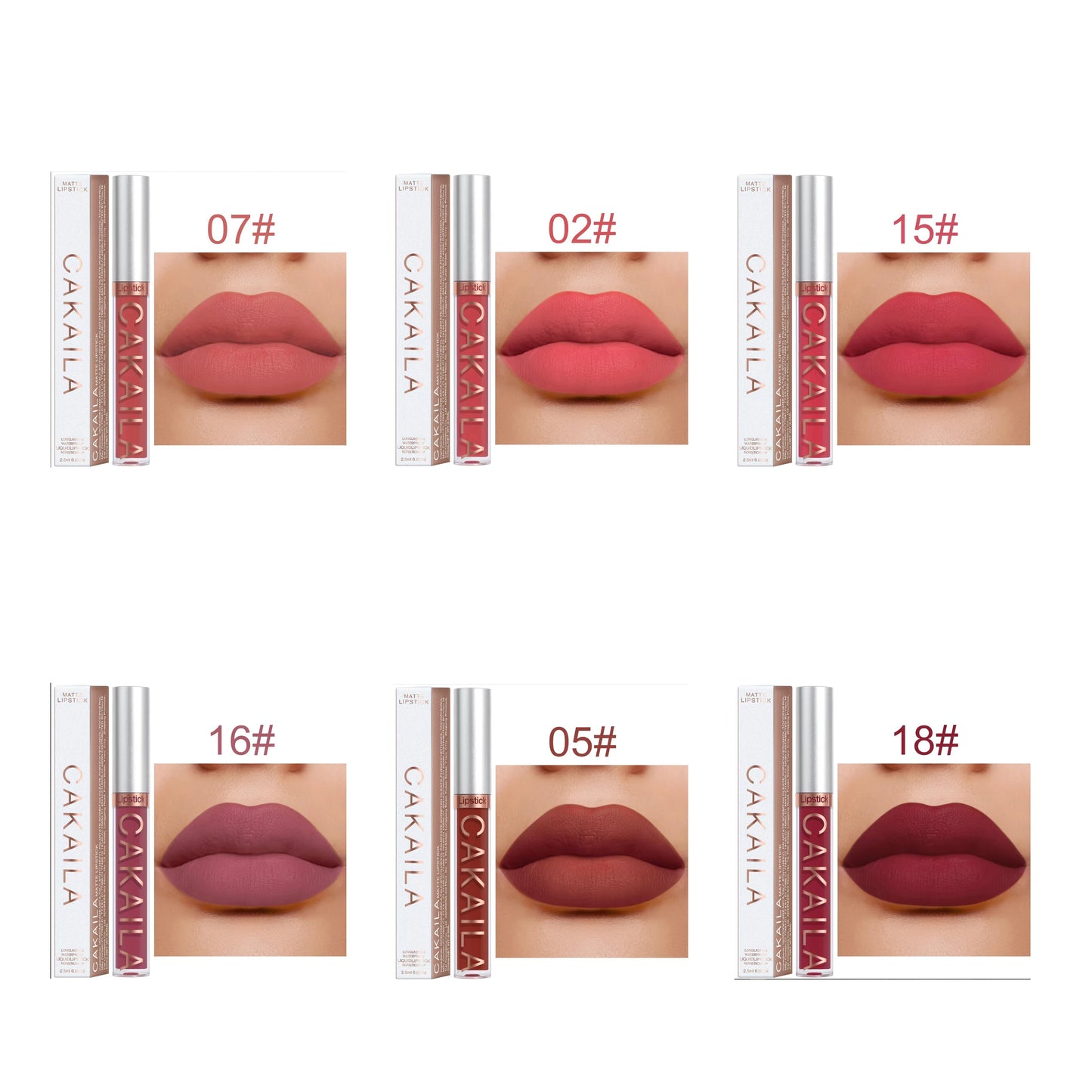 18 Color Lipstick Matte Non-stick Cup Waterproof Lip Gloss