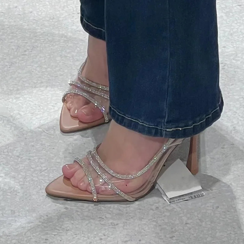 Women's Fairy Style Sexy Diamond Open Toe Sandals