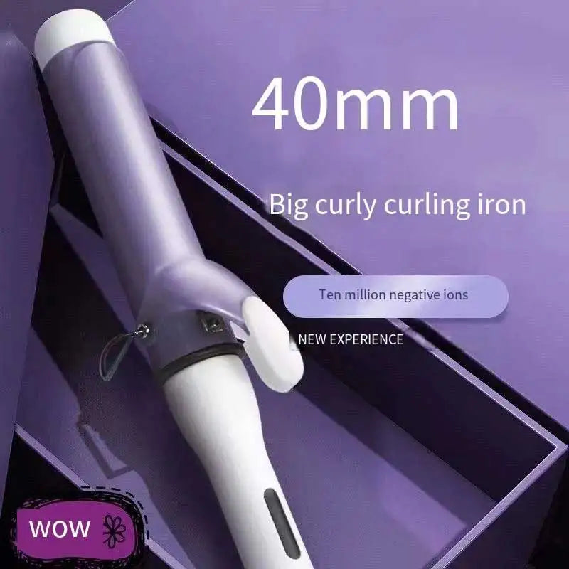 40MM Professional Ceramic J-Shape Rotating Big Wave Curling Iron Electric Curling Iron Hair Styling Tools Salon Styling Tools