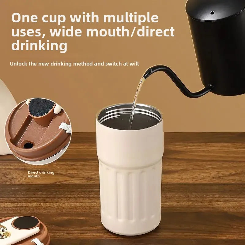 Seamless 316 Stainless Steel Insulated Coffee Cup Smart Temperature Display Office Car Water Bottle Portable Thermal Mug