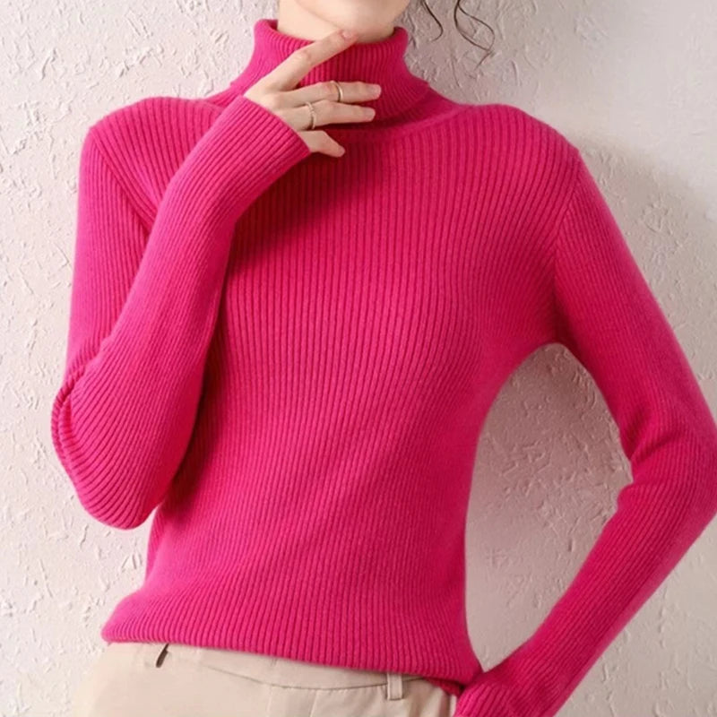 Women Knitted Cashmere Jumpers Soft Sweater