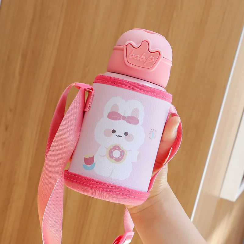 500ml Unicorn Kids Thermos Bottle Cute Children's Thermal Water Bottle Stainless Steel Thermos Mug For Student Water Cup