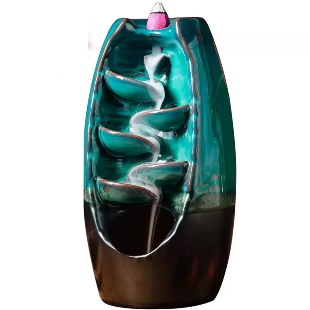 GBBMA Mixed Aroma Tower Incense Natural Sandalwood Agarwood Flower Lavender Yoga Aromatherapy Refluxing Scent for Relaxation