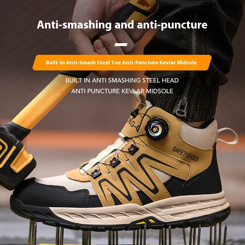 New Indestructible Anti-smash Anti-puncture Work Tactical Boots